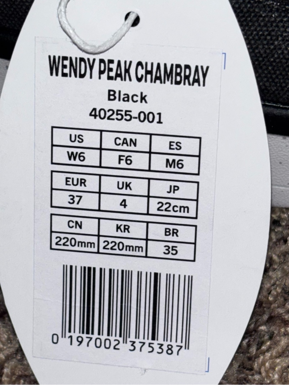 Hey Dude Wendy Peak Chambray Slip-On Shoes Women’s Black Size US 6 Platform - Picture 7 of 7
